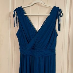 NWT Ann Taylor LOFT blue jersey dress size Large